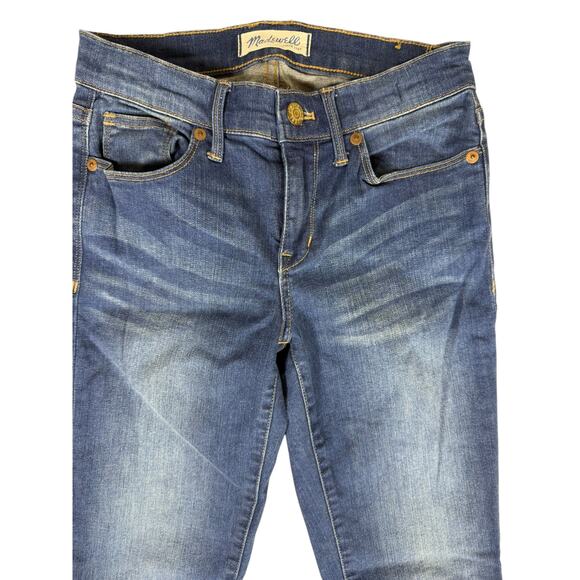 Women's Madewell 8" rise Ankle Zip Skinny Ankle Jeans Size 25 - Picture 2 of 11